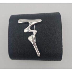 RLM Studio Robert Lee Morris Sterling 925 Abstract Modernist Zig Zag Brooch